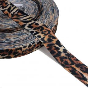Wstążka Fantazja Panter dark brown