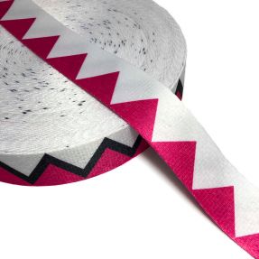 Taśma 4 cm DECO zigzag