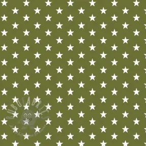 Bawełniana tkanina Petit stars green