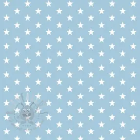 Bawełniana tkanina Petit stars light blue