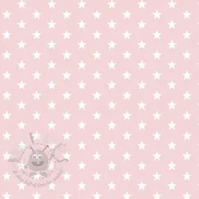 Bawełniana tkanina Petit stars light rose