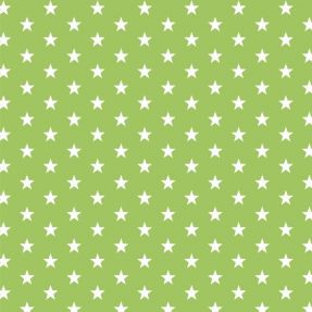Bawełniana tkanina Petit stars lime