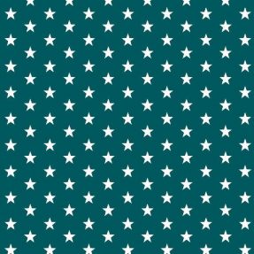Bawełniana tkanina Petit stars petrol