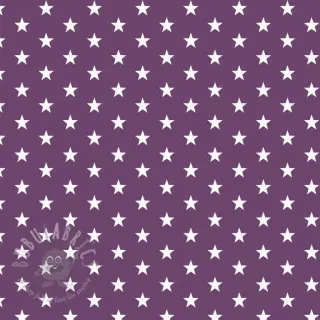 Bawełniana tkanina Petit stars purple
