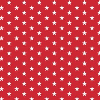 Bavlnená látka Petit stars red
