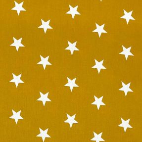 Bavlnená látka Stars ochre