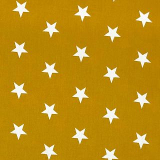 Bawełniana tkanina Stars ochre