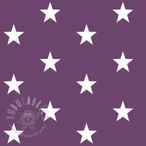 Bawełniana tkanina Stars purple