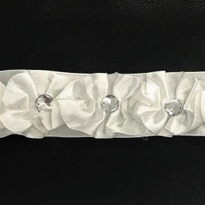 Saténová stuha Crystal cream