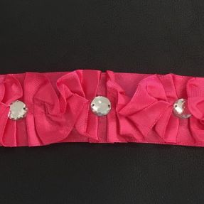 Satynowa wstążka Crystal fuchsia