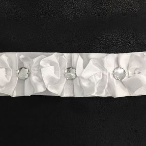 Saténová stuha Crystal white