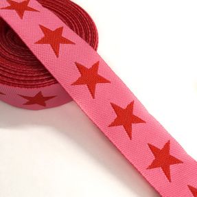 Wstążka Gwiazdy pink/red