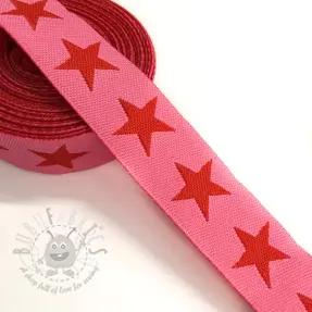 Wstążka Gwiazdy pink/red