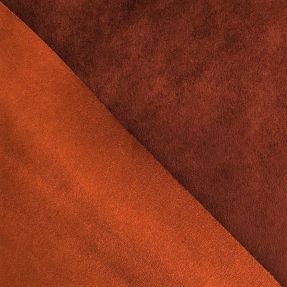 Umelá koža semiš ALASKA orange/brique