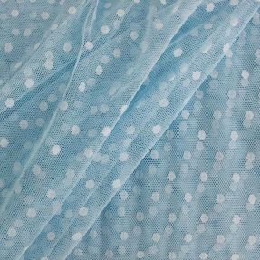 Tyl na TUTU SPOT light blue