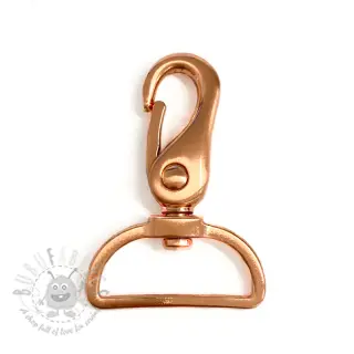 Metalowy karabińczyk 40 mm copper