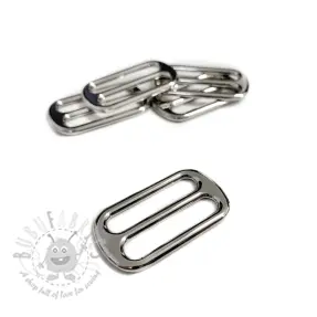 Metalowy regulator przesuwany 25 mm silver