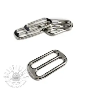 Metalowy regulator przesuwany 25 mm silver