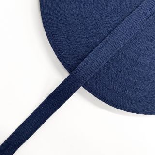 Taśma skośna bawełniana 15 mm dark blue