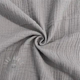 Muślin double gauze grey