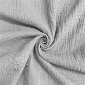 Muślin double gauze light grey