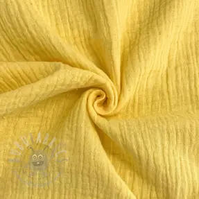 Muślin double gauze soft yellow