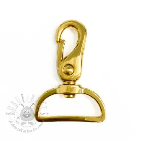 Metalowy karabińczyk 40 mm gold