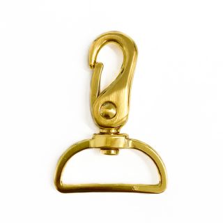 Metalowy karabińczyk 40 mm gold