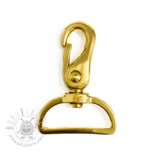 Metalowy karabińczyk 40 mm gold