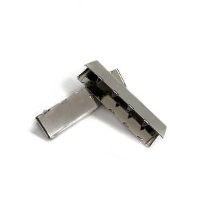 Metalowe zakończenie 40 mm silver