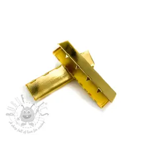 Metalowa końcówka taśmy 40 mm gold