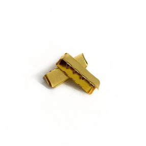 Kovová koncovka 25 mm gold