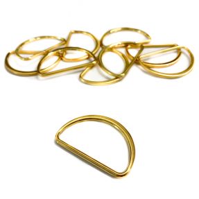 Metalowy półpierścień 40 mm gold