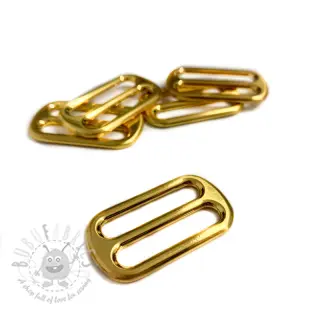 Metalowy regulator przesuwany 25 mm gold