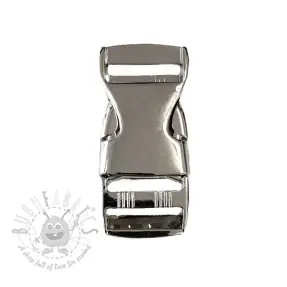 Metalowa klamra zatrzaskowa 25 mm silver