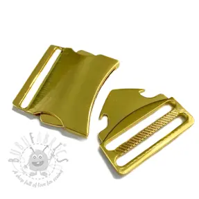 Metalowa klamra trójząb 40 mm gold