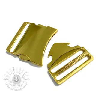 Metalowa klamra trójząb 40 mm gold