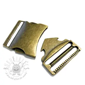 Metalowa klamra trójząb 40 mm messing