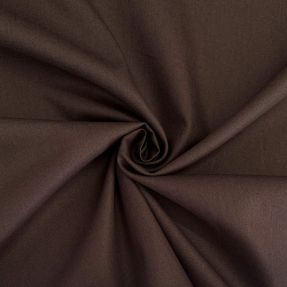 Bavlnený popelín dark brown