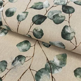 Tkanina dekoracyjna Linenlook Eucalyptus Leaves