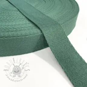 Taśma bawełniana 4 cm dark old green