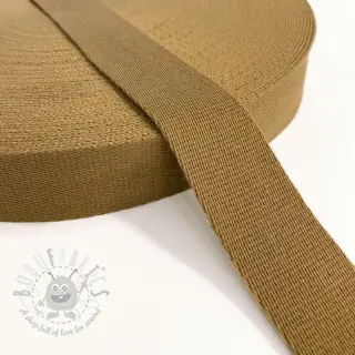 Taśma bawełniana 4 cm brown