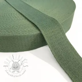 Taśma bawełniana 4 cm old green