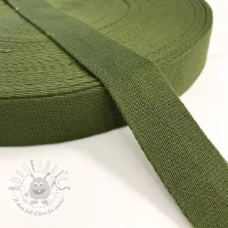 Taśma bawełniana 4 cm olive green