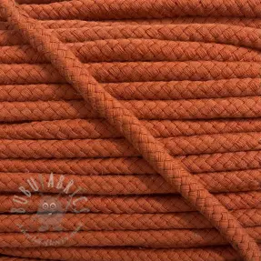 Sznurek bawełniany 8 mm ciemnopomarańczowy