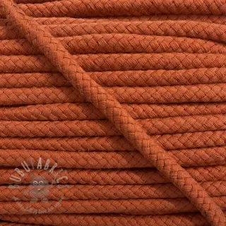 Sznurek bawełniany 8 mm ciemnopomarańczowy