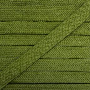 Bavlnená šnúra plochá 13 mm olive green