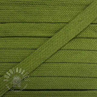 Sznurek bawełniany płaski 13 mm olive green