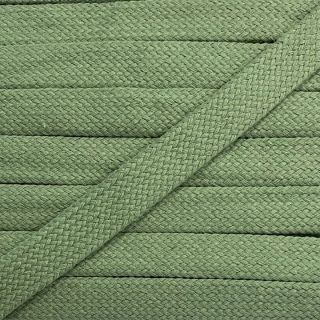 Bavlnená šnúra plochá 13 mm dark old green