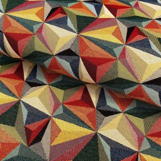 Tkanina dekoracyjna GOBELIN Colourful triangles